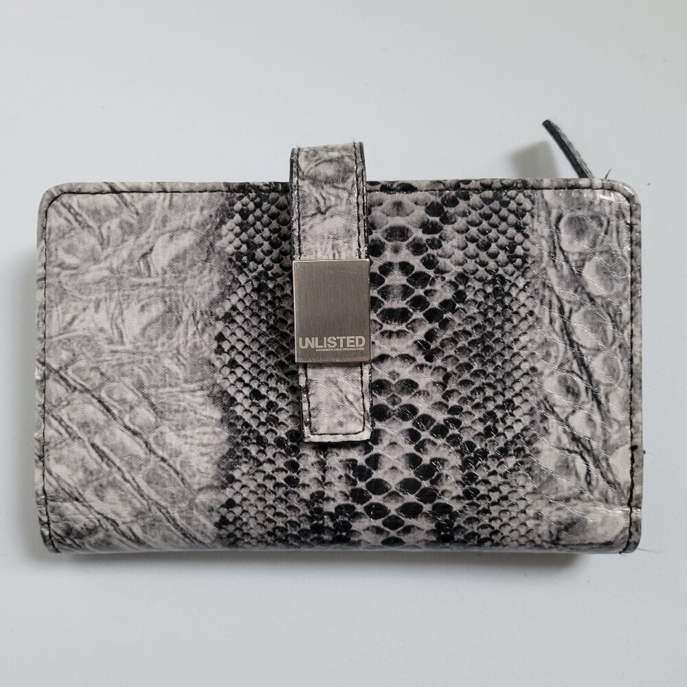 Unlisted by Kenneth Cole Vegan Snakeskin Wallet